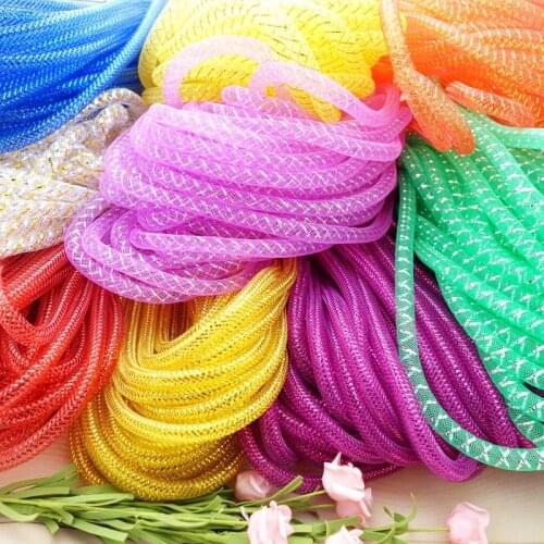 8mm magic color Tubular Horsehair Crinoline Tube Crin elastic net tube skirt clothing accessories