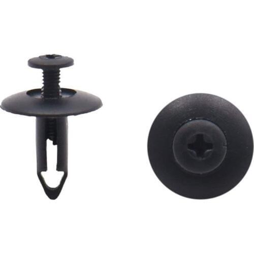 Uxcell 100 Pcs 6mm Hole Dia Car Bumper Fender Push Clip Rivets Retainer for Cadillac