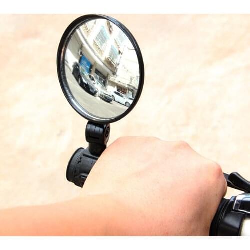 Bicycle rearview mirror handlebar mirror bicycle rear view MTB bicycle silicone handle safe and reliable rearview mirror