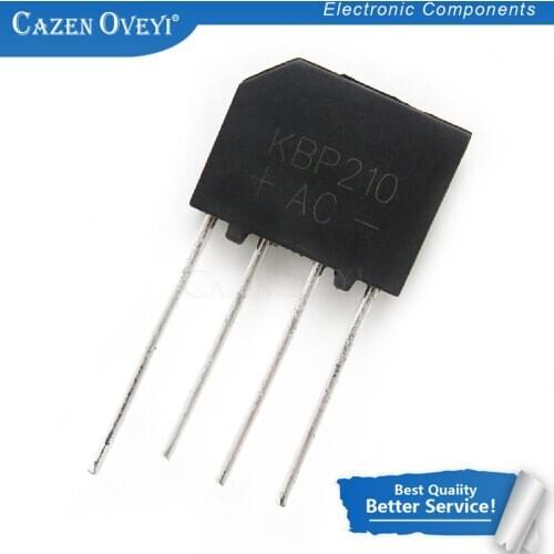 10pcs/lot KBP210 2A 1000V BRIDGE RECTIFIER In Stock