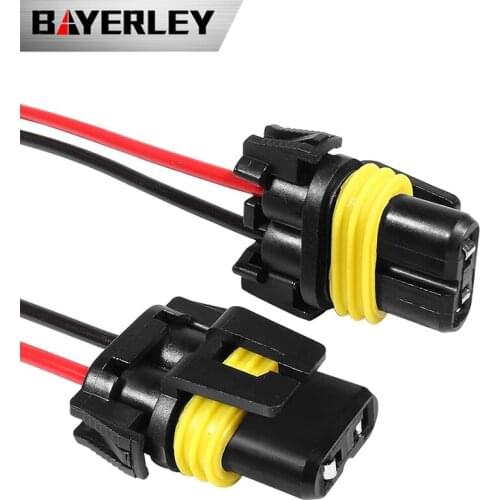 2Pcs 9005 HB3 9006HB4 Socket Wire HB3 HB4 Adapter Connect Wiring Harness For Car Headlight Fog Lamp Base Holder