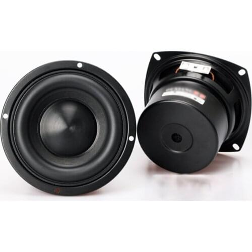 4 Inch Car Audio Speaker Subwoofer 4/ 8Ohm Hifi Speaker Black Diamond Alumina Ceramic Cap Loudspeaker 40W Subwoofer Speaker