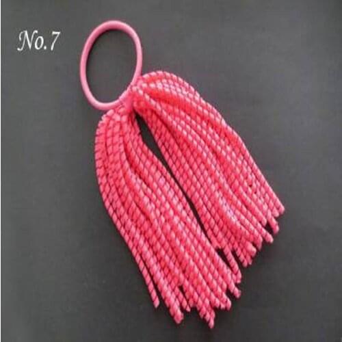 50 pcs BLESSING Good Girl Hair Bow 1/8 size ribbon Corker Ponytail Streamers Elastic 98