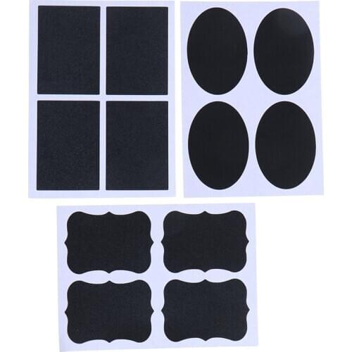 9 Sheets=36 X Sticker Labels Blackboard Sticker Children Tag Home Kitchen Jars Bottle Tags 3.5*5cm Rewriteable Stickers