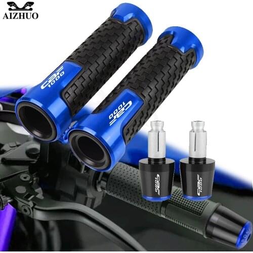 Motorcycle CNC Aluminum Accessories 7/8"22mm Handlebar Grips Handle Bar Cap End Plug FOR HONDA CBF 1000/A 2010-2013 CBF 1000
