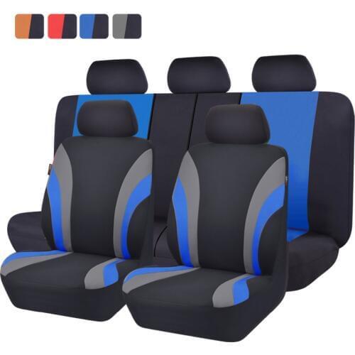 Car-pass Car Seat Covers Car Accessories Protector Sandwich Universal Car Seat Cover Set for renault logan peugeot 206 lada