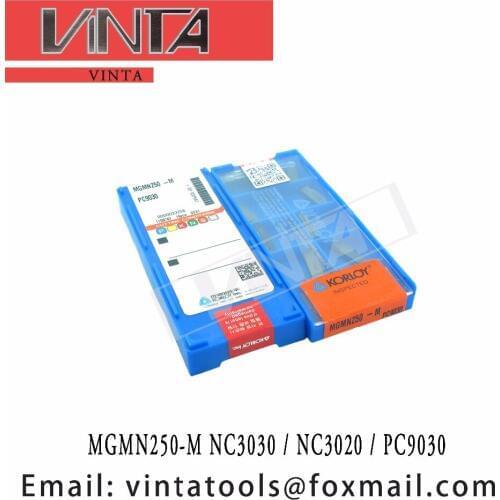 Free shipping high quality MGMN250-M NC3030 / MGMN250-M NC3020 / MGMN250-M PC9030 cnc carbide glooving inserts