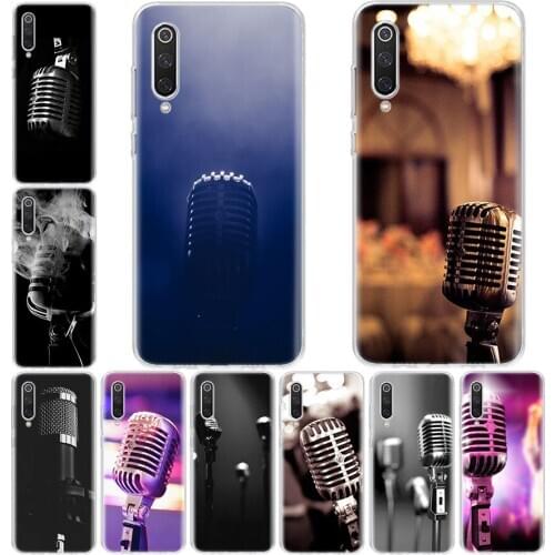 Music microphone Phone Case For Xiaomi Redmi Mi Note 9S 8T 9 8 7 6 5A 5 S2 K30 K20 9A 8A 7A 6A 8 7 6 Pro Coque Cover