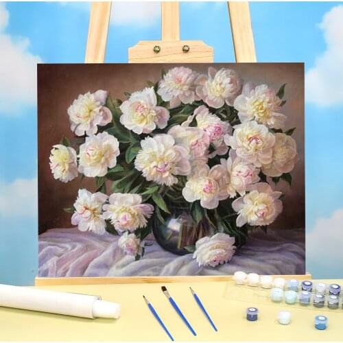 Flowers Coloring By Numbers Painting Kit Oil Paints 50*70 Picture By Numbers Photo Home Decor For Handiwork