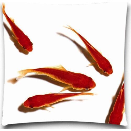 Koi goldfish 9 Style Home Decorative Throw Pillow cases 18" Vintage etc 5 size Cotton polyester Square for sofa bedroom car
