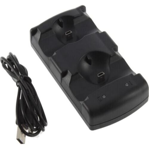 Dual Charging Holder Dock Charger Stand +USB Power Cable Cord for Playstation Dualshock 3 PS3 Gamepad Controller Move Navigation