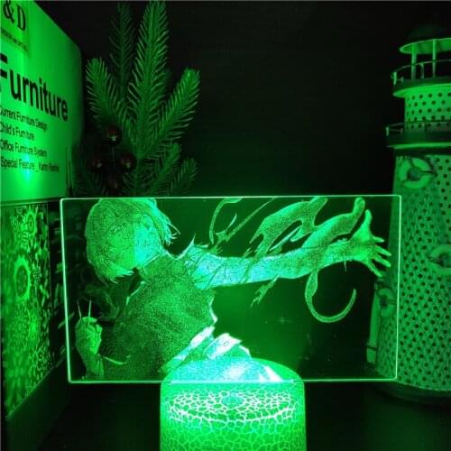 Jujutsu Kaisen Kugisaki Nobara Figure 3D Anime Lamp LED Night Light For Bedroom Decor Nightlight Manga Cool Gift KidsTable Lamp