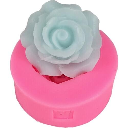1 Piece 5.1*5.1*2.3cm Random Color Flower Fondant Mold Cake Mold Cake Decoration Liquid Silicone Mold DIY Tools Wax Mould
