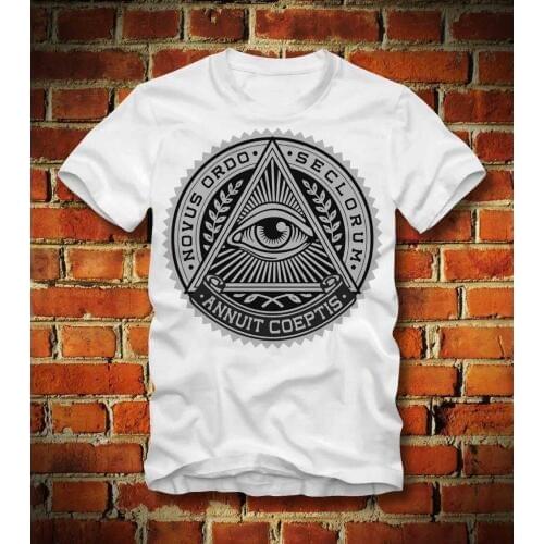 T Shirt Illuminati Conspiracy Conspiracy Theory Tv Nwo Freemasons New 2019 Summer Style T-Shirt Man Print T-Shirt Hipster