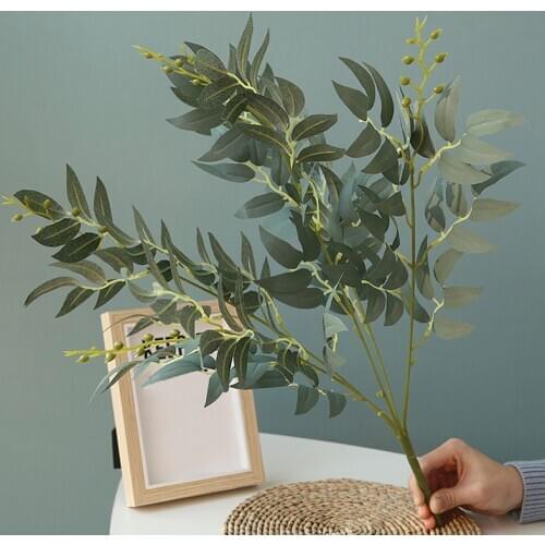 5 heads Artifical Willow Twig Simulation Osier Aritificial Wicker Greenery Party Christmas wedding Garden green romantic Decor