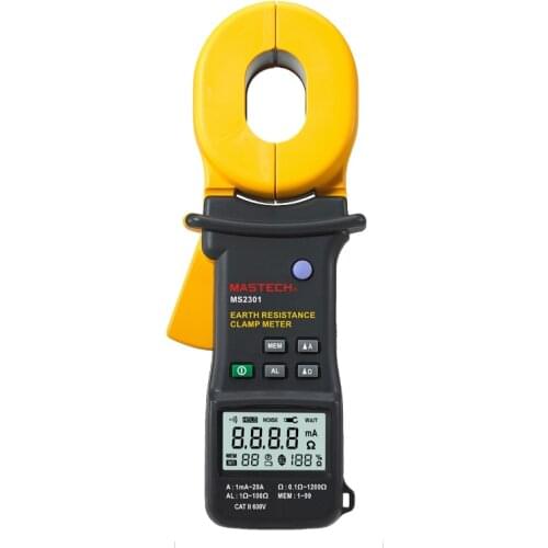 Earth Ground Resistance Clamp Meter Tester MASTECH MS2301