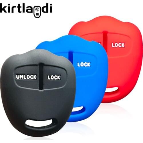 Kirtlandi 2 Button Remote Key Shell Case Holder for Mitsubishi New ASX Outlander LANCER L200 Pajero 4 Silicone Car Key Cover Fob