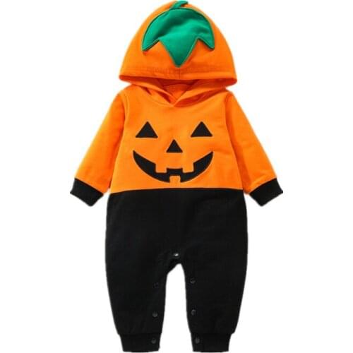 Newborn Baby Girl Boy Autumn Winter Clothes Hoodie Set Jumpsuit Cute New Born Romper Cartoon Halloween Toddler Clothes