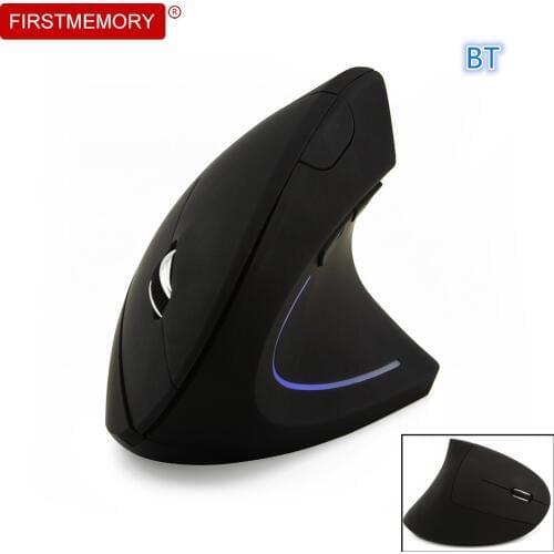 Wireless Bluetooth Vertical Mouse 5D Ergonomic 800/1200/1600DPI Colorful Backlight Mice Wrist Rest Mouse Pad Kit for PC Laptop