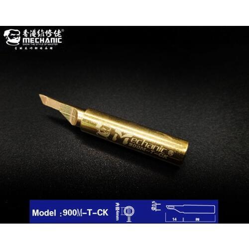 MECHANIC 99% Pure copper Professional Motherboard Remove Glue soldering tip 900M-T-CK iron head For 936 iron