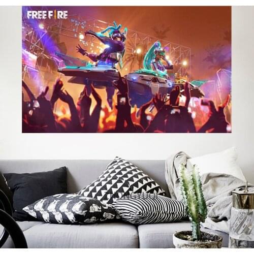 Garena Free Fire2 Video Game Poster Paintings Joker Free Fire Battlegrounds Games Art Print Canvas Paintings Wall Art