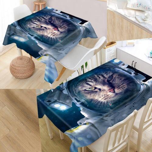ShunQian Funy Fantasy Cat 3D Tablecloth Square /Rectangular Tablecloth For Wedding Table Cloth Cover TV Covers Tea Tablecloth