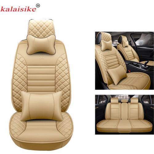Kalaisike leather universal auto seat covers for Chery all models A1/ 3/5 Cowin Fulwin Riich E3 E5 QQ3 6 V5 Tiggo X1 car styling