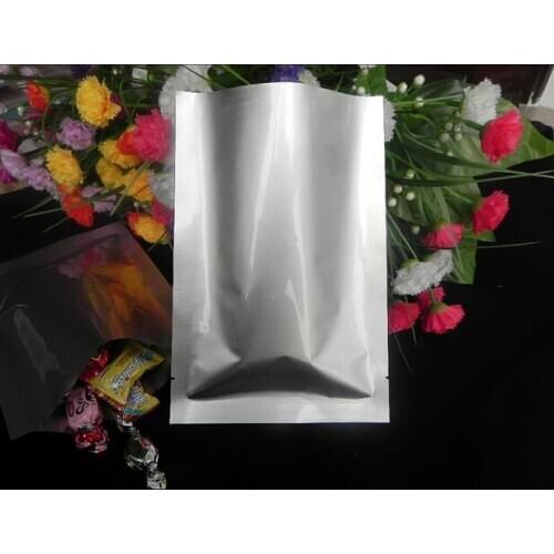 Free Shipping 5*7cm Open Top Mylar Pure Aluminium Foil Packaging Bag Heat Seal Vacuum Pouch For Food Coffee Nuts Storage Bag