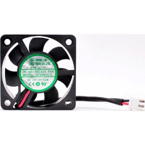DFB401012L 4cm 40mm fan 40x40x10mm DC12V 0.6W 2 wires 2pin double balls Quiet cooling fan for power charger monitor