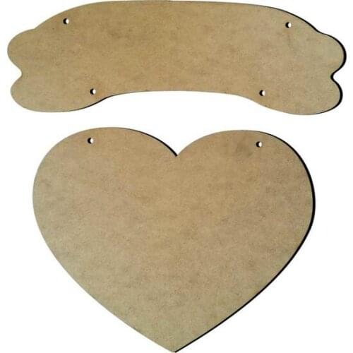 Heart Tin Sign Wooden Object Code: t5 paintable decorative objects декоративные предметы под роспись