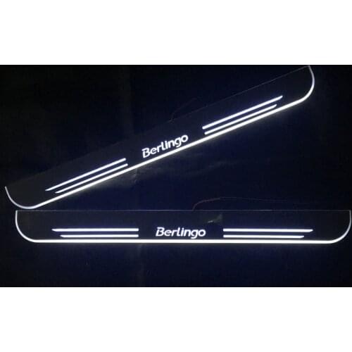 12V Welcome Pedal Lights For Citroen Berlingo B9 K9 Pedal car Door Sill Pathway lamps led thresholds scuff plates auto led ford