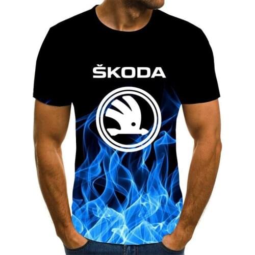 2021 mens summer Skoda t-shirt mens high quality xxs-6xl mens and womens cotton T-shirt short sleeve casual top printed Tops