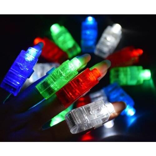 3000pcs Free DHL LED Finger Lights Glowing Dazzle Colour Laser Emitting Lamps Christmas Wedding Celebration Festival Party
