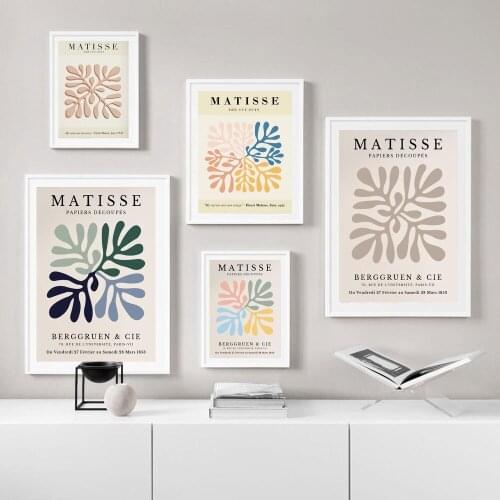 Canvas Leaves HD Prints Abstract Picture Wall Art Henri Matisse Painting Nordic Home Decor Posters For Living Room Fram