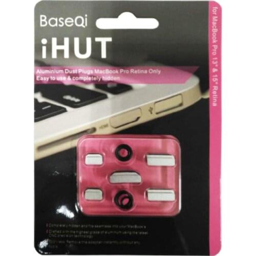BaseQi Aluminum USB Interface Plug Completely Hidden Dust-Proof Plug For MacBook Pro Retina 13/15-inch