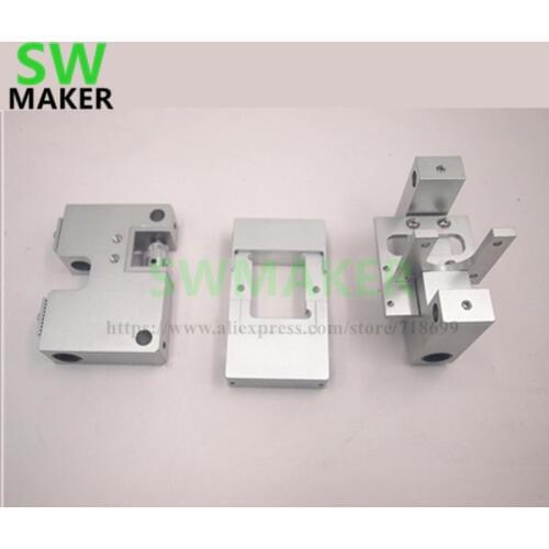 SWMAKER Aluminum X axis single Extruder Carriage RJ4JP-01-08 /8UU Y axis carriage kit For Replicator CTC Flashforge Upgrade kit