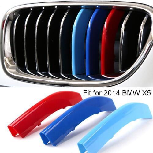 Angelguoguo Molding M Car Styling Front Grille Trim Strips sticker For BMW 1 Series 3 Series 4 Series 5 Series/X1 X3 X4 X5 X6