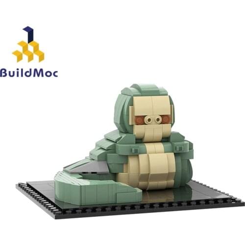 Buildmoc Creator Space Wars Movie Action Figures Jabbaed Brickheadz Building Blocks Collection Idea Monster Childrens Toy Gifts