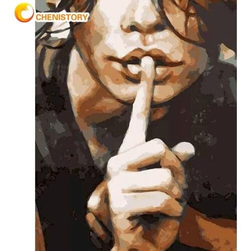 CHENISTORY Picture By Numbers Kits For Adults Man Figure Painting 60x75cm Frame On Canvas Modern Home Wall Decoration Photos