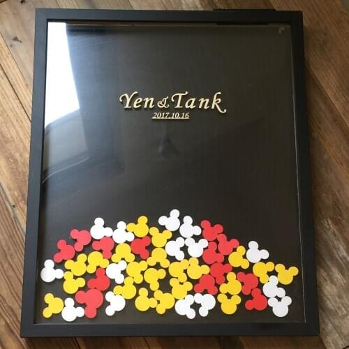 Black Wedding Guest Book Drop Heart Wedding Guestbook Alternatives Custom Couple Name Date Guest Signature Rustic Wedding Decor