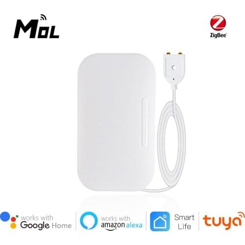 MOL Tuya Zigbee Water Leak Sensor Detector WIFI Water Leakage Alarm Home Alarm Flood Alert Overflow Security Alarm Remote System