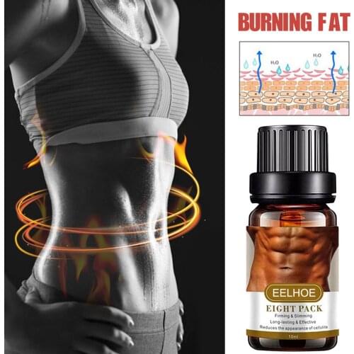 10ml Powerful Abdominal Muscle Essential Oil Fat Burner Firming Shaping Stronger Muscles Massage Oil for Men Women