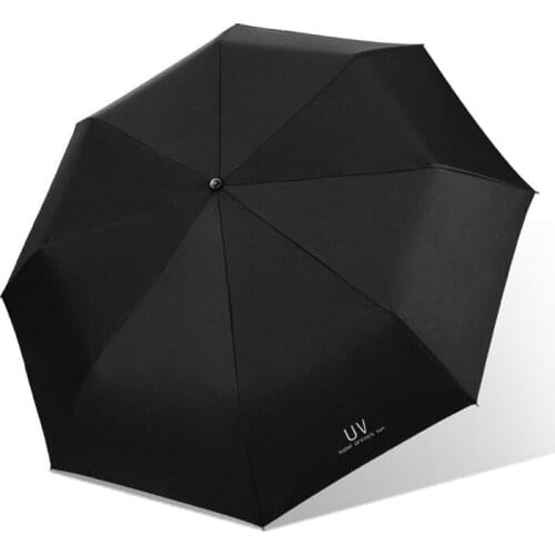 Creative UV vinyl anti-UV sunshade women sunscreen tri-fold custom advertising umbrella