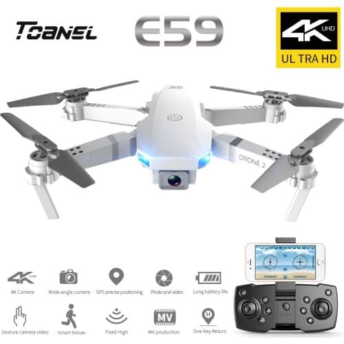 E59 Rc Drone 4K Hd Camera Professionele Quadrocopter 4K E59 Vaste Hoogte Vouwen Onbemande Luchtvaartuigen Antenne Quadcopte