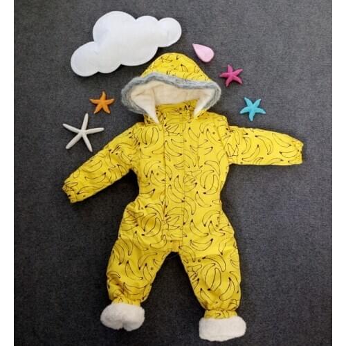 Fashion Boys & Girl Clothes Conjoined Upset Ski Clothes Warm Jumpsuits Children Warm Cotton-padded Roupas Infantis Menino babies