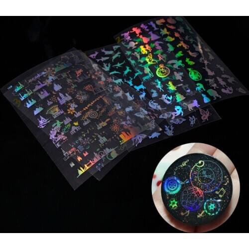 4 Pcs Letter Moon Cat Transparent UV Resin Sticker Epoxy Resin Mold For DIY Making Jewelry Tool Filling