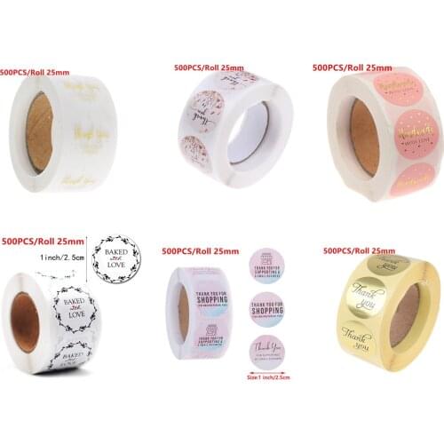 New Gift Sealing Stickers Thank you labels Design Diary Scrapbooking Stickers Festival Birthday Party Gift Decorations Labels