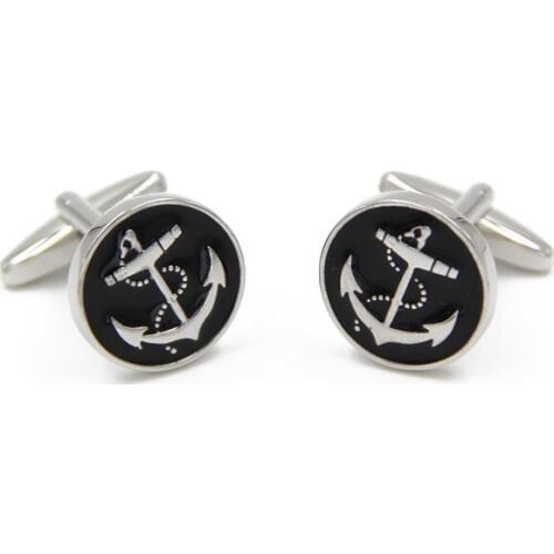 Limited 2015 Tie Clip 5 Design Wheel Anchor wedding Tone Dress Cufflinks Gift For Man gemelos para camisas hombre