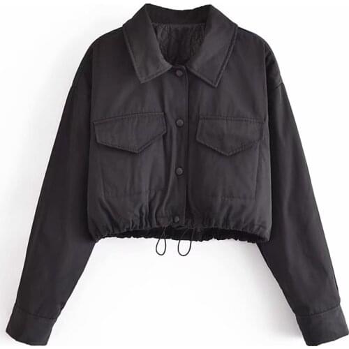 PUWD Casual Women Turn-down Collar Coat 2021 Spring-autumn Fashion Ladies High Street Coat Female Solid Color Jacket Top