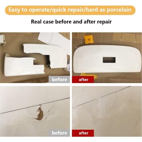 Porcelain white Tile Repair Agent Ceramic Paste Floor Tile Adhesive Strong Adhesive Marble Super Fix Repair Home Floor Tiles